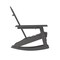 Flash Furniture Gray Adirondack Rocking Chair with Cupholder LE-HMP-1044-31-GY-GG - alternate 9